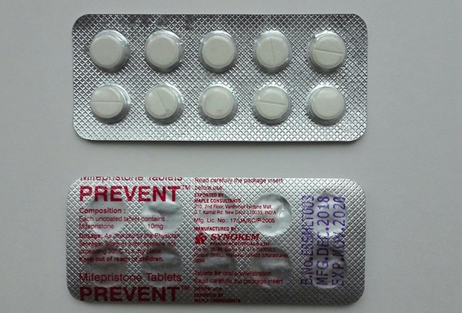 Prevent emergency contraception contains the pregnancy-termination drug mifepristone. - Wikimedia Commons / Yuchacz