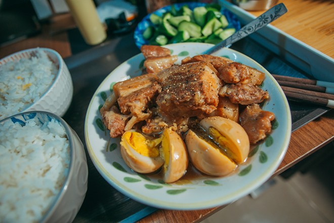 Pork adobo with hard-boiled eggs and rice is a popular dish in the Philippines. - Pexels / FOX