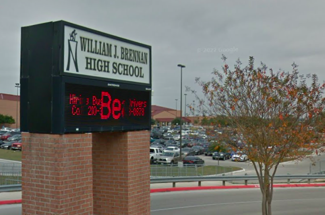 Brennan High School went under lockdown in early February. - Screen Grab / Google Street View