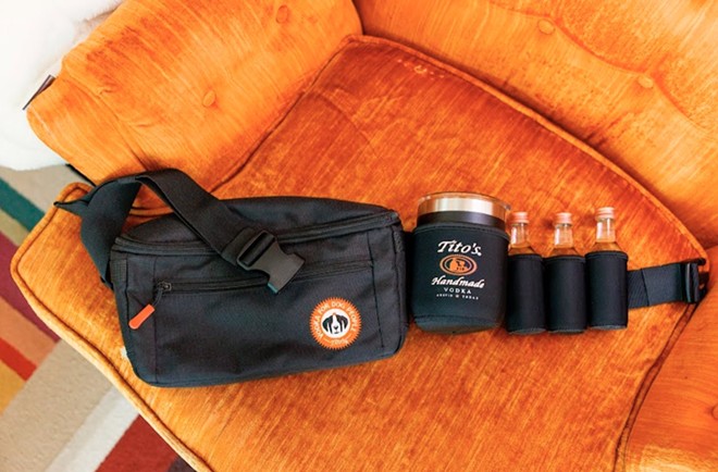 The “custom-engineered" Tito’s Walk-Pack is new offering from the Austin-based booze brand. - Courtesy Photo / Tito's Handmade Vodka