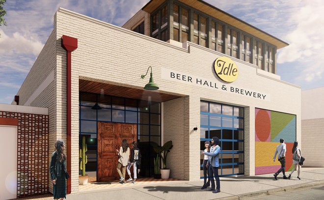 Idle Beer Hall & Brewery is expected to open later this year in Make Ready Market. - Courtesy Photo / Studio 8