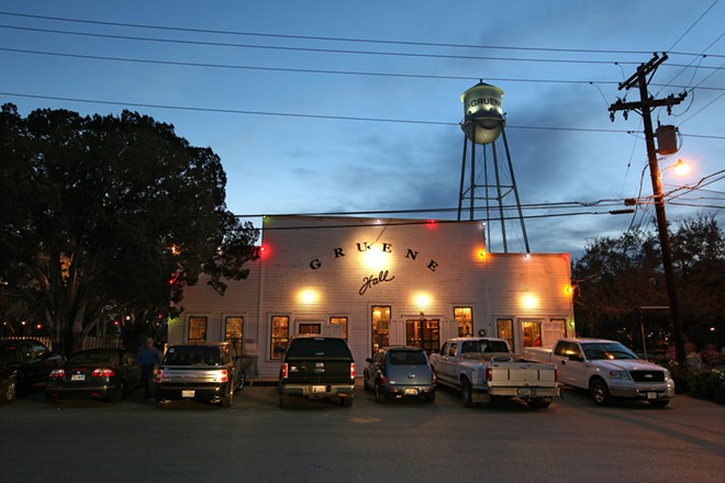 Gruene Hall is one of five music venues up for the Academy of County Music's Club of the Year award. - Erich Schlegel