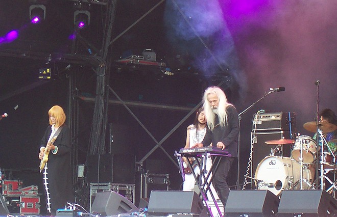 Acid Mothers Temple perform at Glastonbury in 2019. - Wikimedia Commons / zzuuzz