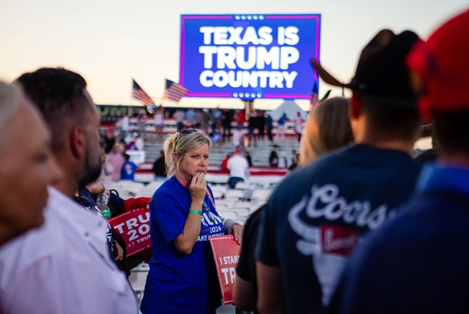 Former President Donald Trump's presidential campaign rally drew crowds to Waco on March 25, 2023. - Texas Tribune / Leila Saidane/