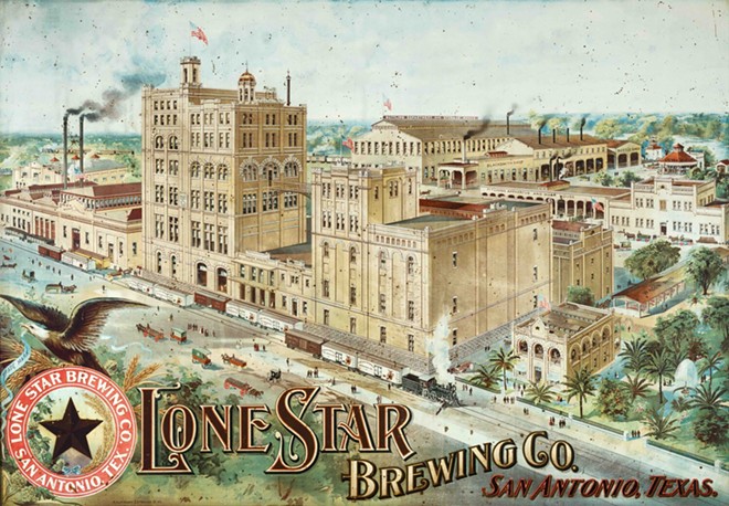 Kaufmann & Strauss Company, New York, Lone Star Brewing Company, n.d., Oil on tin, Gift of Charles E. Mueller, 79.160 - Kaufmann & Strauss Company, courtesy of San Antonio Museum of Art