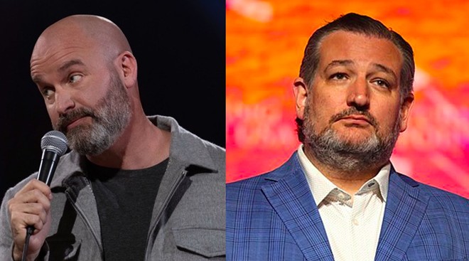 Good Neighbors: According to a new standup routine, Tom Segura (left) doesn't quite know what to make of his neighbor Ted Cruz. - Left: Shaun Nix/Netflix © 2023; Right: Wikimedia Commons / Gage Skidmore