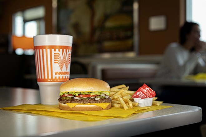 A Whataburger Whatameal sits on a table at one of the chain's 950 restaurants. - Courtesy Photo / Whataburger