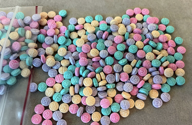 The DEA seized this array of counterfeit pills. - Wikimedia Commons / Drug Enforcement Administration