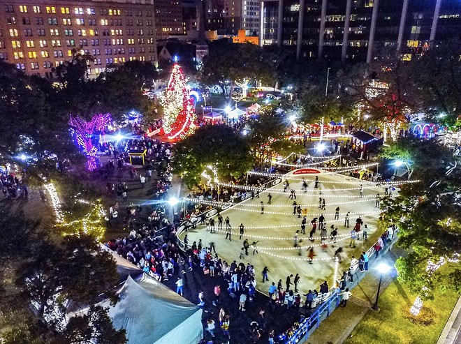The Rotary Ice Rink first opened during the winter of 2019, and has been a holiday season staple ever since. - Michael Cirlos, Centro San Antonio