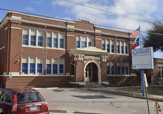 Collins Garden Elementary is one of four campuses bumped off the potential closure list. - Screen Capture / Google Maps