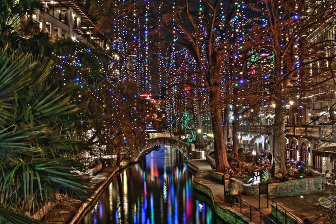 The famed River Walk Christmas lights won't be the only big attraction in downtown San Antonio this holiday season. - Shutterstock / Kevin Seagrave