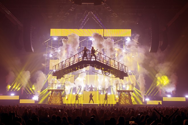 Trans-Siberian Orchestra unleashes the pyrotechnics. - Mark Weiss