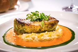 Perry's Pan seared sea bass is available on its Rare & Well Done prix fixe New Year's Eve menu. - Courtesy Photo / Perry's Restaurants
