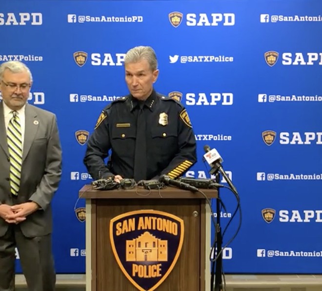 San Antonio Police Chief Bill McManus speaks to reporters about the latest updates in the Savanah Soto case. - Screengrab Facebook / San Antonio Police Department