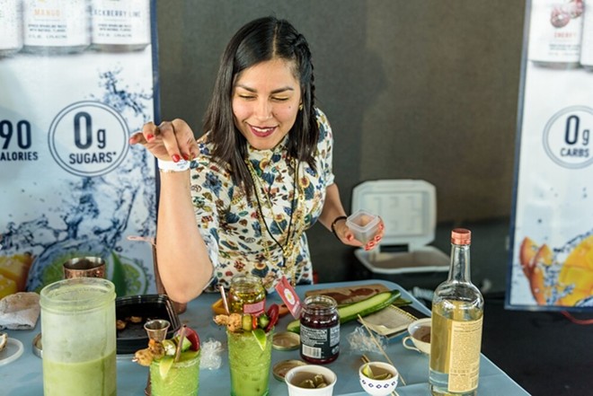 The Tito's Bloody Mary Challenge lets bartenders compete to determine who makes the best variation on the classic cocktail and hangover cure. - Jaime Monzon