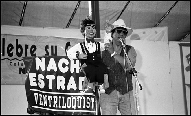 Nacho Estrada performing at the Texas Folklife Festival in San Antonio in the early 1990s. - UTSA Libraries Special Collections / Informedia
