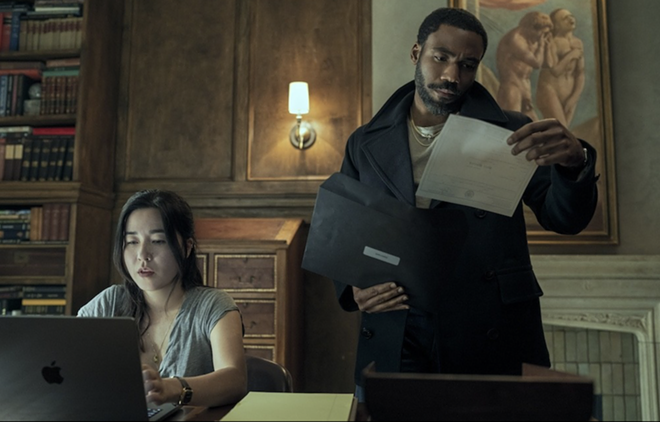 Maya Erskine and Donald Glover star in Amazon Prime series Mr. and Mrs. Smith, which premieres Friday. - Courtesy Image / Amazon Prime Video
