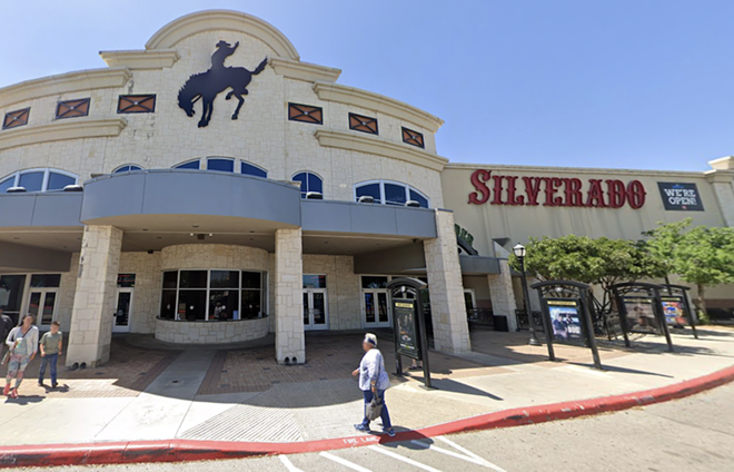 Santikos Entertainment has reopened six of its San Antonio theaters, but the Silverado isn't among them. - Screen Capture: Google Maps