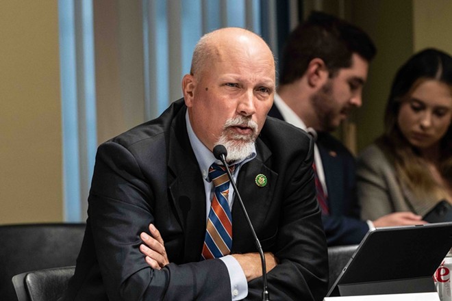 Congressman Chip Roy speaks during a House Judiciary Committee field hearing. - Shutterstock / lev radin