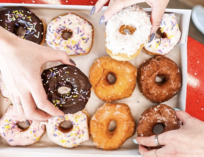 Shipley Do-Nuts is known for its glazed donuts, hand-cut into a distinct hexagon shape. - Instagram / shipleydonuts