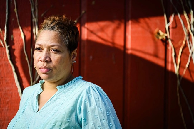 DiJuana Davis is one of the plaintiffs in a Tennessee class-action lawsuit contesting the state’s Medicaid eligibility process. She and her children lost their Medicaid coverage in 2019 after Tennessee launched a Deloitte-built eligibility system. - KFF Health News / William DeShazer