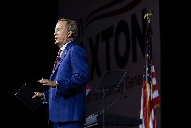 Attorney General Ken Paxton speaks at the 2024 Texas GOP Convention in San Antonio on May 23, 2024. - Texas Tribune / Eddie Gaspar