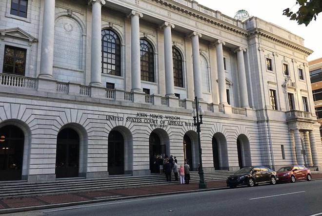 The John Minor Wisdom United States Fifth Court of Appeals building in New Orleans, Louisiana, on Oct. 3, 2017. - Texas Tribune / Jolie McCullough