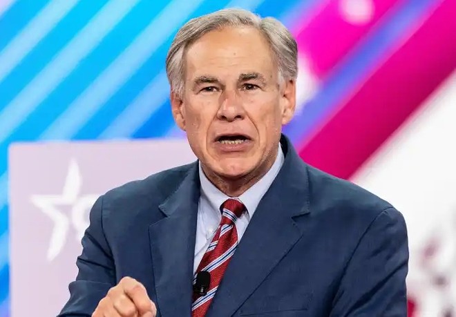 Texas Gov. Greg Abbott speaks at the Conservative Political Action Conference in Dallas in August 2022. - Shutterstock / lev radin