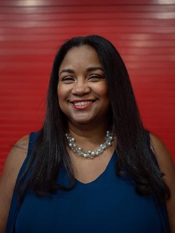 Tiffany Spurlock poses for a portrait at the American Federation of Teachers’ 88th national convention. - Texas Tribune / Danielle Villasana