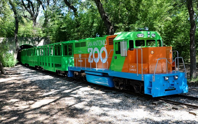 The San Antonio's Orange and Blue Fun Pass add-ons, which are also on-sale, include unlimited train rides. - Courtesy Photo / San Antonio Zoo