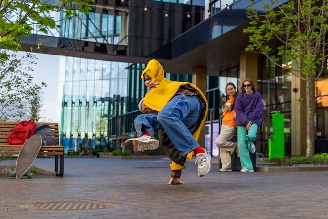 You don't have to be capable of maneuvers like this to participate in Smoke's breakdance competition. - Shutterstock / Kitreel