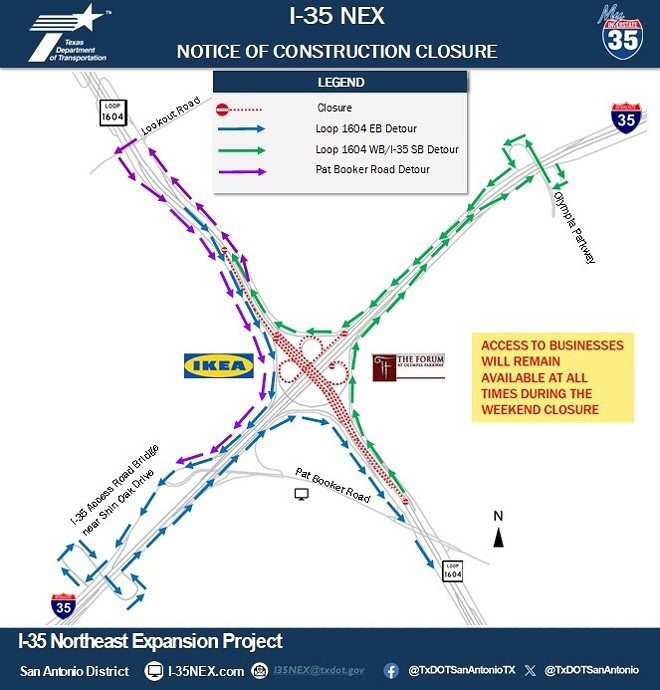 Crucial part of Loop 1604 and I-35 in San Antonio closing all weekend (2)