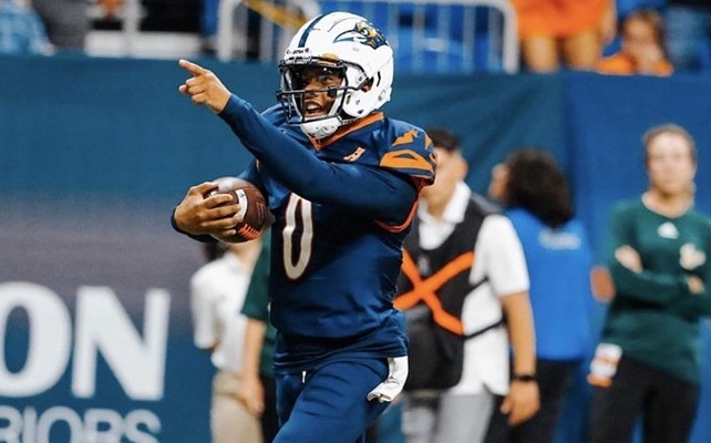 Former Roadrunners quarterback Frank Harris makes a run during a game last season. - X / @thefrankharris