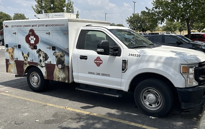 An Animal Care Services response vehicle parks outside the department's West Side headquarters. - Michael Karlis