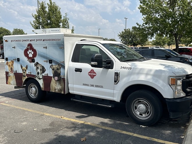 An Animal Care Services response vehicle parks outside the department's West Side headquarters. - Michael Karlis