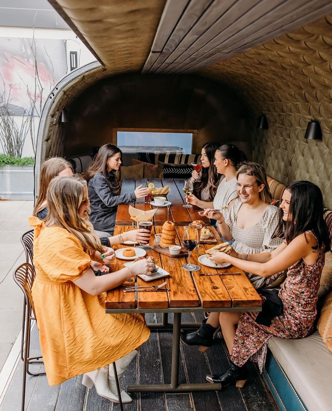 Haywire's San Antonio location will include an outdoor Airstream camper that seats up to 10 people. - Instagram / Haywire Restaurants