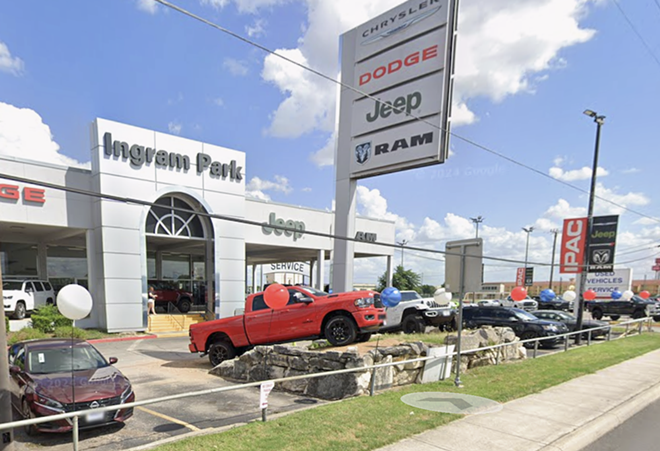 The EEOC has sued Benson Enterprises Inc., the owner of Ingram Park Chrysler Jeep Dodge Ram. - Screen Capture: Google Maps