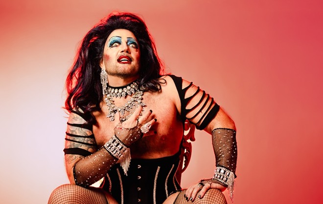 Lee Marshall stars as Frank-N-Furter in the San Pedro Playhouse's production of The Rocky Horror Show. - Courtesy Photo / San Pedro Playhouse