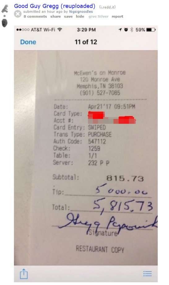 Coach Popovich Reportedly Gave a $5,000 Tip at a Memphis Restaurant (2)