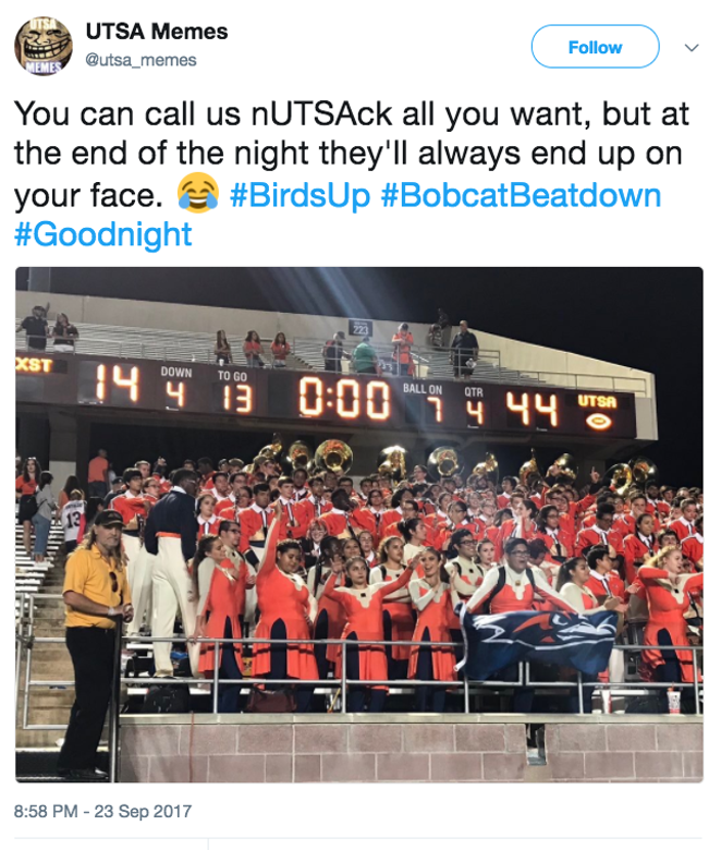 UTSA Beat the Hell Out of Texas State On The Field - And On Twitter