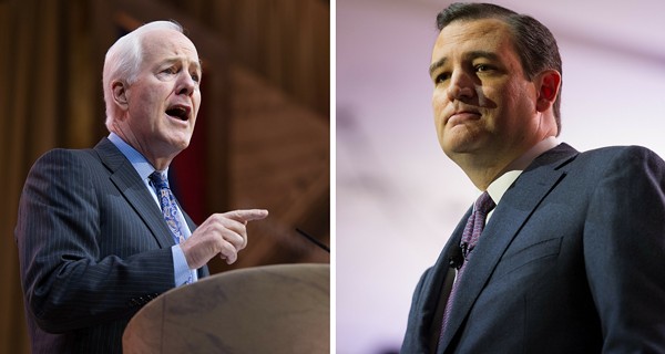 Senator John Cornyn (left) and Senator Ted Cruz (right) - SHUTTERSTOCK
