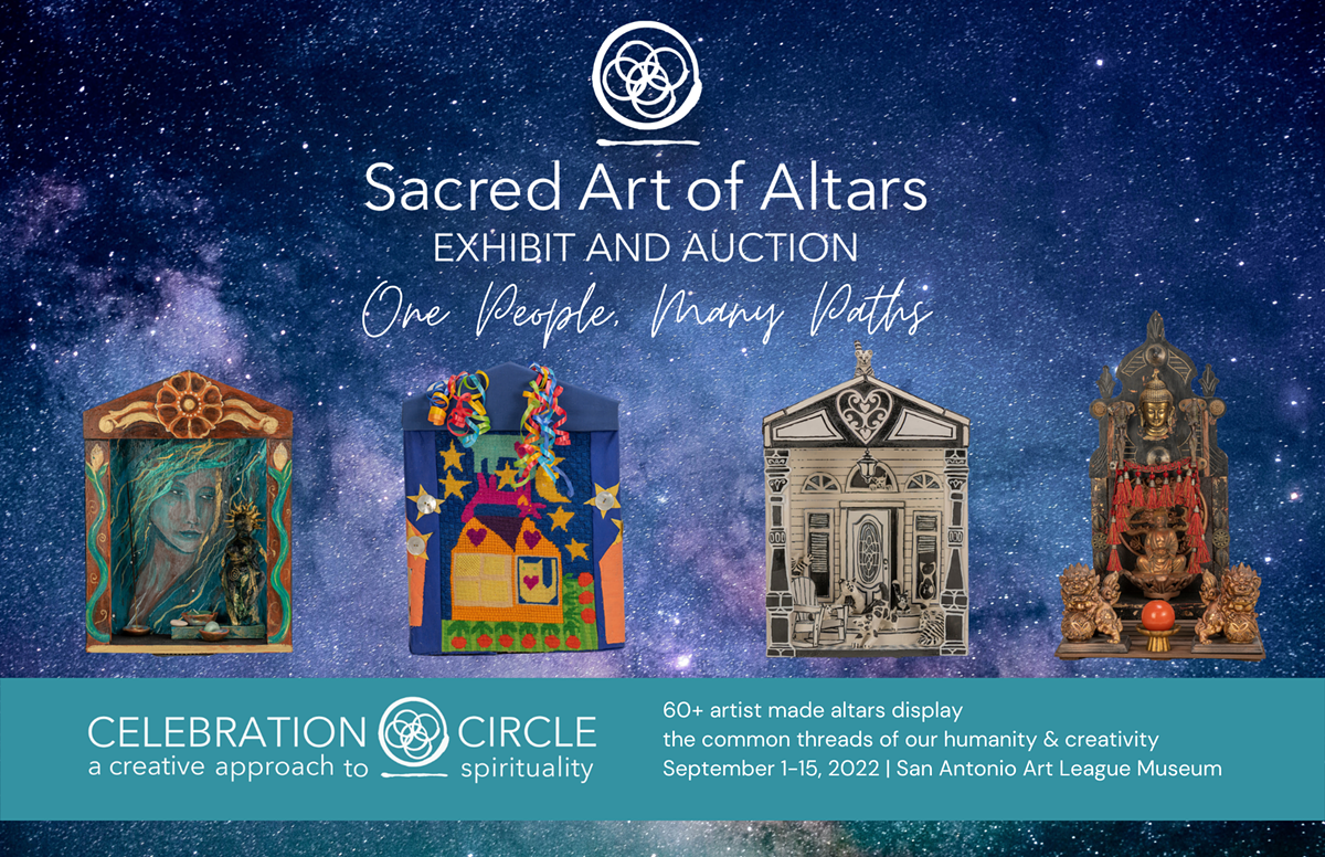 Promotional Postcard for 18th Annual Sacred Art of Altars