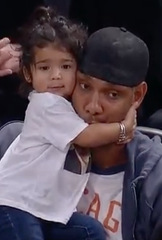 ICYMI, Here's Tim Duncan and His Adorable Daughter, Quill, at the Spurs Game