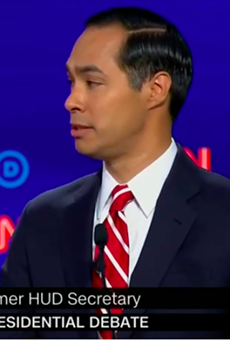 Julián Castro makes a case for impeachment during Wednesday's debate.