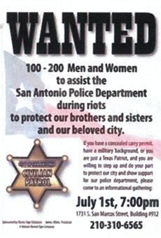 City of San Antonio Tells Local Business Owner to Stop Recruiting 'Texas Patriot' Patrol
