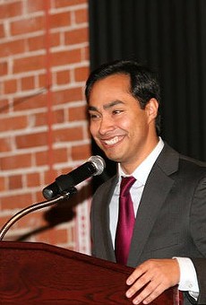 Rep. Joaquin Castro and seven other House Democrats toured the Karnes County Residential Center on Monday.