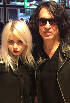 Our freelancer Shannon Sweet with the Paul Stanley.