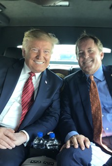 Ken Paxton, shown here with President Donald Trump, is co-chair of the Lawyers for Trump coalition.