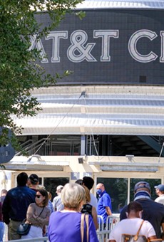 Voters flock to the AT&T Center on November 3. Local officials hope Spurs Sports and Entertainment has better luck changing public behavior than they did.