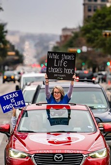 Protesters demonstrate against abortion at the Texas Rally for Life on Jan. 23, 2021, at the state Capitol in Austin.